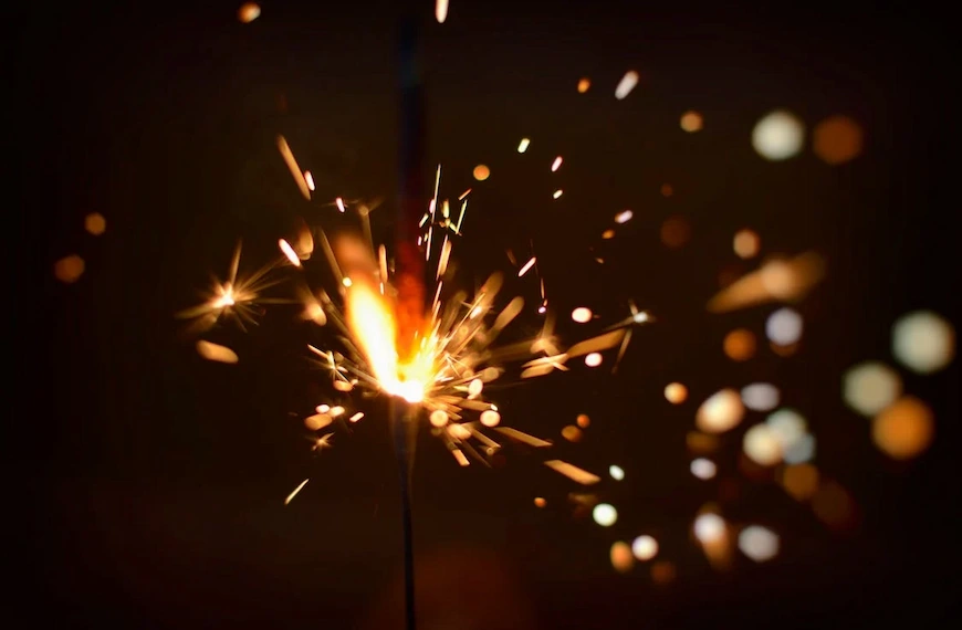 a photo of a sparkle firework